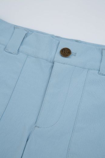 Bilde av WoolLand Romsdalseggen shorts w.cord girl Light Sky